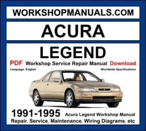Acura Legend workshop manual 1991-1995 with 3.2L C32A V6 repair and wiring diagrams PDF