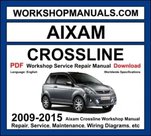 Aixam Crossline Workshop Manual 2009-2015 with Kubota diesel microcar repair and wiring diagrams PDF