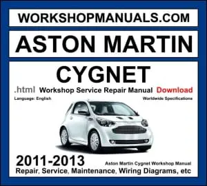Aston Martin Cygnet 2011-2013 workshop manual covering 1.3L 1NR-FE engine with service repair procedures and wiring diagrams