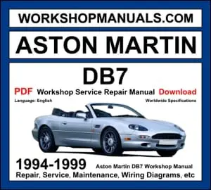 Aston Martin DB7 workshop manual 1994-1999 with 3.2L supercharged inline-6 engine repair and wiring diagrams PDF