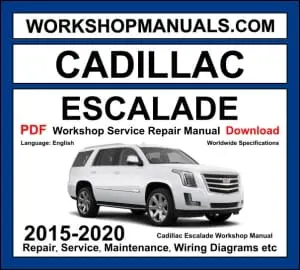Cadillac Escalade K2XX 2015-2020 workshop manual covering 6.2L EcoTec3 V8 engine with repair procedures and wiring diagrams PDF download