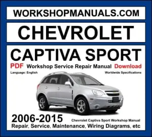 Chevrolet Captiva Sport workshop manual 2006-2015 with 2.4L and 3.0L V6 SUV repair and wiring diagrams PDF