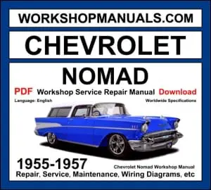 Chevrolet Nomad workshop manual 1955-1957 with 4.3L 4.6L V8 classic station wagon repair and wiring diagrams PDF