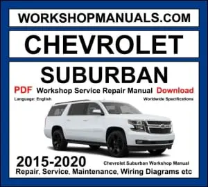 Chevrolet Suburban 2015-2020 workshop manual covering 5.3L EcoTec3 and 6.2L EcoTec3 V8 engines with repair procedures PDF download