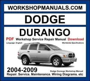 Dodge Durango 2004-2009 workshop manual covering 3.7L V6, 4.7L V8 and 5.7L Hemi V8 engines with repair and wiring diagrams PDF download