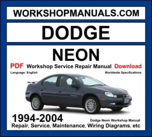 Dodge Neon 1994-2004 workshop manual covering 2.0L and 2.4L petrol engines with service repair procedures and wiring diagrams