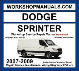 Dodge Sprinter W906 2007-2009 workshop manual covering 3.0L OM642 V6 turbo diesel and 3.5L M272 V6 petrol engines with repair procedures and wiring diagrams PDF download