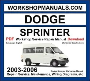 Dodge Sprinter 2003-2006 workshop manual covering 2.7L OM612 CDI turbo diesel 5-cylinder engine with repair procedures and wiring diagrams PDF download