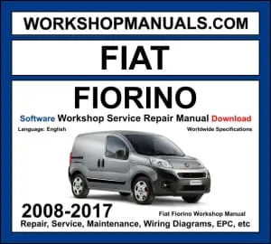 Fiat Fiorino 2008-2017 workshop manual covering 1.4L petrol and 1.3L MultiJet diesel engines with service repair procedures and wiring diagrams PDF download