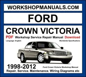 Ford Crown Victoria workshop manual 1998-2012 with 4.6L V8 repair and wiring diagrams PDF