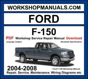 Ford F-150 2004-2008 workshop manual covering 4.2L V6 4.6L V8 and 5.4L V8 petrol engines with service repair procedures and wiring diagrams