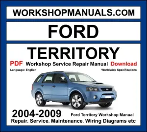 Ford Territory SX SY 2004-2009 workshop manual covering 4.0L Barra inline-6 and turbo variants with repair and service procedures PDF download