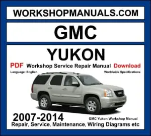 GMC Yukon 2007-2014 workshop manual covering 4.8L, 5.3L and 6.2L Vortec V8 engines with repair procedures and wiring diagrams PDF download