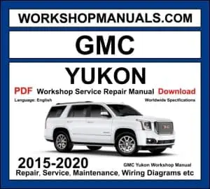 GMC Yukon 2015-2020 workshop manual covering 5.3L EcoTec3 V8 and 6.2L EcoTec3 V8 engines with service repair procedures and wiring diagrams PDF download