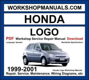 Honda Logo GA3 GA5 1999-2001 workshop manual covering 1.3L D13B four-cylinder engine with service repair procedures and wiring diagrams PDF download