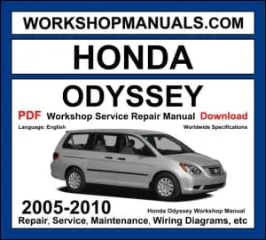 Honda Odyssey 2005-2010 workshop manual covering 3.5L J35A V6 i-VTEC engine with repair procedures and wiring diagrams PDF download