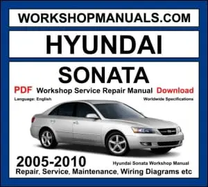 Hyundai Sonata 2005-2010 Workshop Repair and Service Manual Download PDF cover