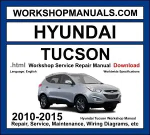 Hyundai Tucson LM 2010-2015 workshop manual covering 2.0L Theta II, 2.4L Theta II, and 2.0L CRDi turbo diesel engines with repair procedures and wiring diagrams PDF download