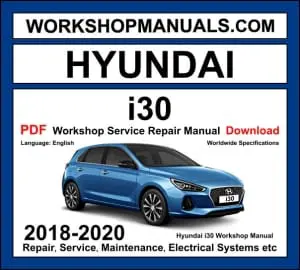 Hyundai i30 Workshop Repair and Service Manual Download 2018-2020 PDF cover