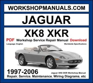 Jaguar XK8 XKR 1997-2006 workshop manual covering 4.0L 4.2L V8 and 4.0L 4.2L supercharged V8 petrol engines with service repair procedures and wiring diagrams