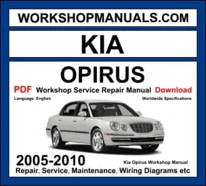Kia Opirus Amanti 2005-2010 workshop manual covering 3.5L V6 and 3.8L Lambda V6 engines with repair and service procedures PDF download
