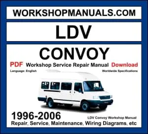 LDV Convoy 1996-2006 workshop manual covering 2.4L and 2.5L diesel engines with service repair procedures and wiring diagrams
