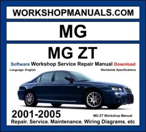 MG ZT 2001-2005 workshop manual covering 1.8L K-Series turbo, 2.0L KV6, 2.5L KV6, and 2.0L CDTi diesel engines with repair procedures and wiring diagrams PDF download