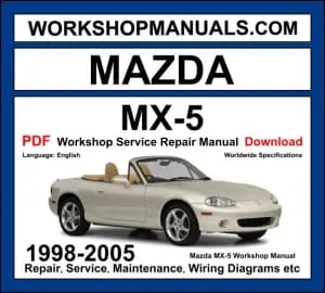 Mazda MX-5 Miata NB 1998-2005 workshop manual covering 1.6L BP and 1.8L BP-VE engines with repair and wiring diagrams PDF download
