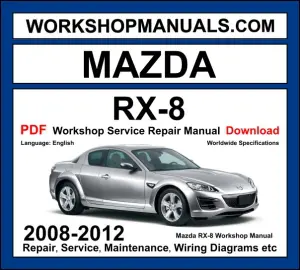 Mazda RX-8 Workshop Repair and Service Manual Download 2008-2012 PDF cover