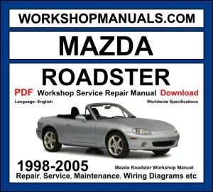 Mazda Roadster MX-5 NB 1998-2005 workshop manual covering 1.6L BP and 1.8L BP-VE engines with repair and service procedures PDF download