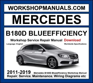 Mercedes B Class B180d BlueEfficiency W246 2011-2019 workshop manual covering 1.5L OM607 turbo diesel engine with service repair procedures and wiring diagrams dealer software download