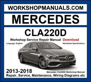 Mercedes CLA220d 4Matic Workshop Repair and Service Manual 2019-2022 Download cover