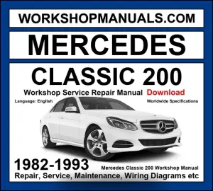 Mercedes 200 Workshop Manual