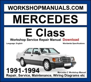 Mercedes E Class E500 E 60 AMG 1991-1994 Workshop Manual