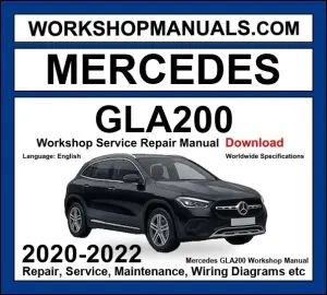 Mercedes GLA200 Workshop Repair and Service Manual 2020-2022 Download cover
