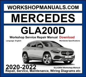 Mercedes GLA200d Workshop Repair and Service Manual 2020-2022 Download cover