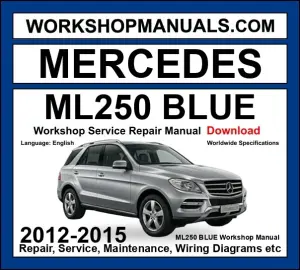 Mercedes M Class ML250 BlueTec 4Matic 2012-2015 Workshop Manual