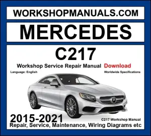 Mercedes S Class C217 A217 Workshop Manual