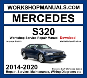 Mercedes S320 W222 2014-2020 workshop manual covering 3.0L OM642 V6 diesel engine with service repair procedures and wiring diagrams dealer software download