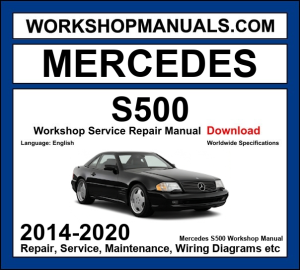 Mercedes S500 W222 2014-2020 workshop manual covering 4.7L M278 twin-turbo V8 and 3.0L M256 inline-six engines with service repair procedures dealer software download
