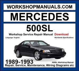 Mercedes SL Class 500SL 1989-1993 Workshop Manual