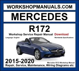 Mercedes SLC Class R172 2015-2020 Workshop Manual