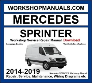 Mercedes Sprinter Workshop Repair and Service Manual 2014-2019 Download cover