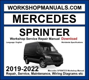 Mercedes Sprinter Workshop Repair and Service Manual 2019-2022 Download cover
