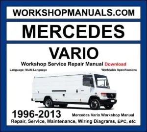Mercedes-Benz Vario 1996-2013 workshop manual covering OM904 4.3L and OM602 2.9L diesel engines with repair procedures and wiring diagrams dealer software download
