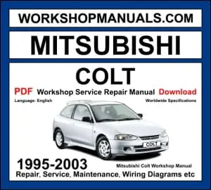 Mitsubishi Colt CJ 1995-2003 workshop manual covering 1.3L 4G13, 1.5L 4G15, and 1.6L 4G18 engines with repair procedures and wiring diagrams PDF download
