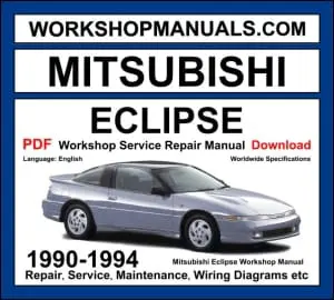 Mitsubishi Eclipse workshop manual 1990-1994 with 1.8L 4G37 and 2.0L 4G63 turbo first generation repair and wiring diagrams PDF