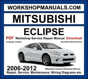 Mitsubishi Eclipse 2006-2012 workshop manual covering 2.4L 4G69, 3.8L 6G75 V6 engines with repair and service procedures PDF download