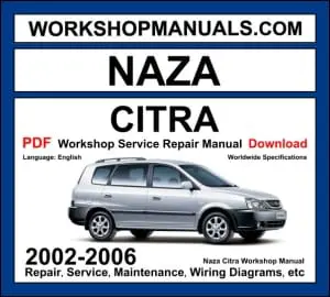 Naza Citra Workshop Repair and Service Manual Download 2002-2006 PDF cover