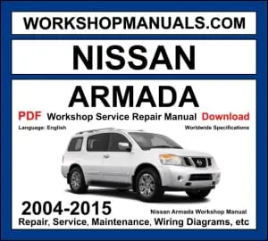 Nissan Armada 2004-2015 workshop manual covering 5.6L VK56DE V8 petrol engine with service repair procedures and wiring diagrams